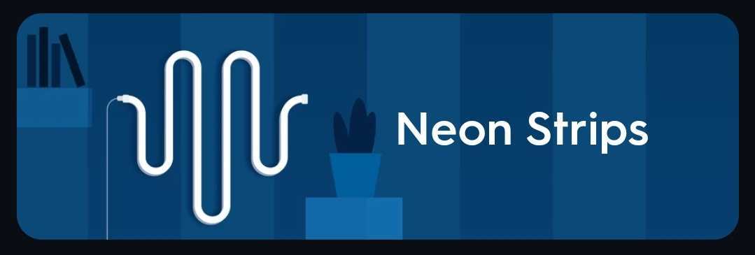 screenshot of the Neon Light Strips device option from the Cync app.